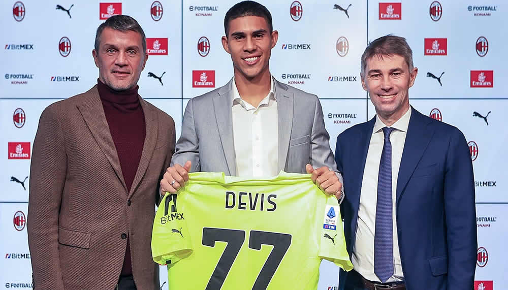 Der neue Goalie ist da Milan verpflichtet Devis Vazquez