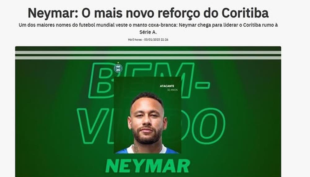 Neymar Coritiba 1000